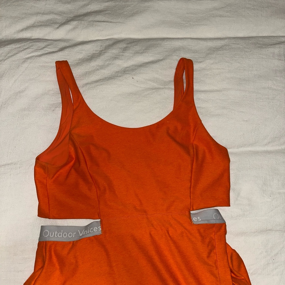Outdoor Voices Orange Athlesire Dress